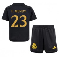 Real Madrid Ferland Mendy #23 Kolmas Peliasu Lasten 2023-24 Lyhythihainen (+ Lyhyet housut)